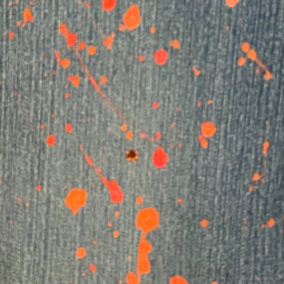 UNIONBAY stretch Blue Jeans Hand Splattered Fabric Paint & Rhinestones Size 5 - Picture 8 of 11